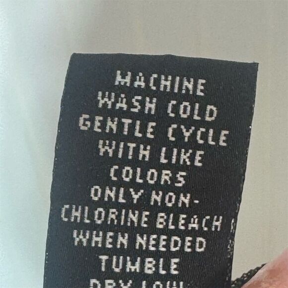 INC Black White Embroidered Sleeveless Blouse Top M Floral Baroque Lined Boho - Picture 6 of 8